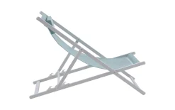 Strandstuhl Juno, grün/weiß, inkl. Kissen