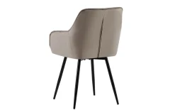 Stuhl Alma 02, grau/schwarz, inkl. 360° Drehfunktion
