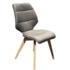 Stuhl Canvas, Leder, granit