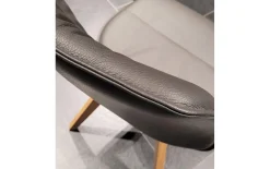 Stuhl Canvas, Leder, granit
