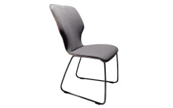 Stuhl Nevio, saddle brown/middengrijs