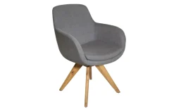 Stuhl Tavia, grau, inkl. 180° drehbar