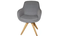 Stuhl Tavia, grau, inkl. 180° drehbar