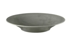 Suppenteller rund Beat in perlgrau, 22,5 cm