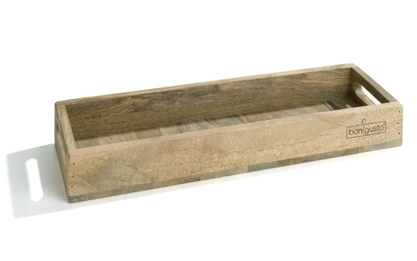 Tablett, Mangoholz, braun, 48 cm