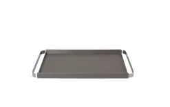 Tablett Pegos, warm grey, rechteckig, 32 cm