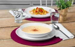 Tafelservice Lido uni 3 aus Porzellan in weiß, 12-teilig