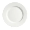 Teller flach Bone China in weiß, 26,6 cm