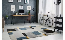 Teppich Ballance Allure, grau/blau, 160 x 230 cm