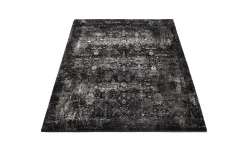 Teppich Glorious Vita, schwarz/grau, 160 x 230 cm