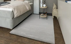 Teppich Kristall Uni, grau, 200 x 290 cm