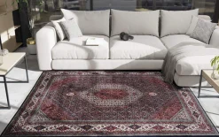 Teppich Seidenwind Bidjar, rot/blau, 200 x 290 cm