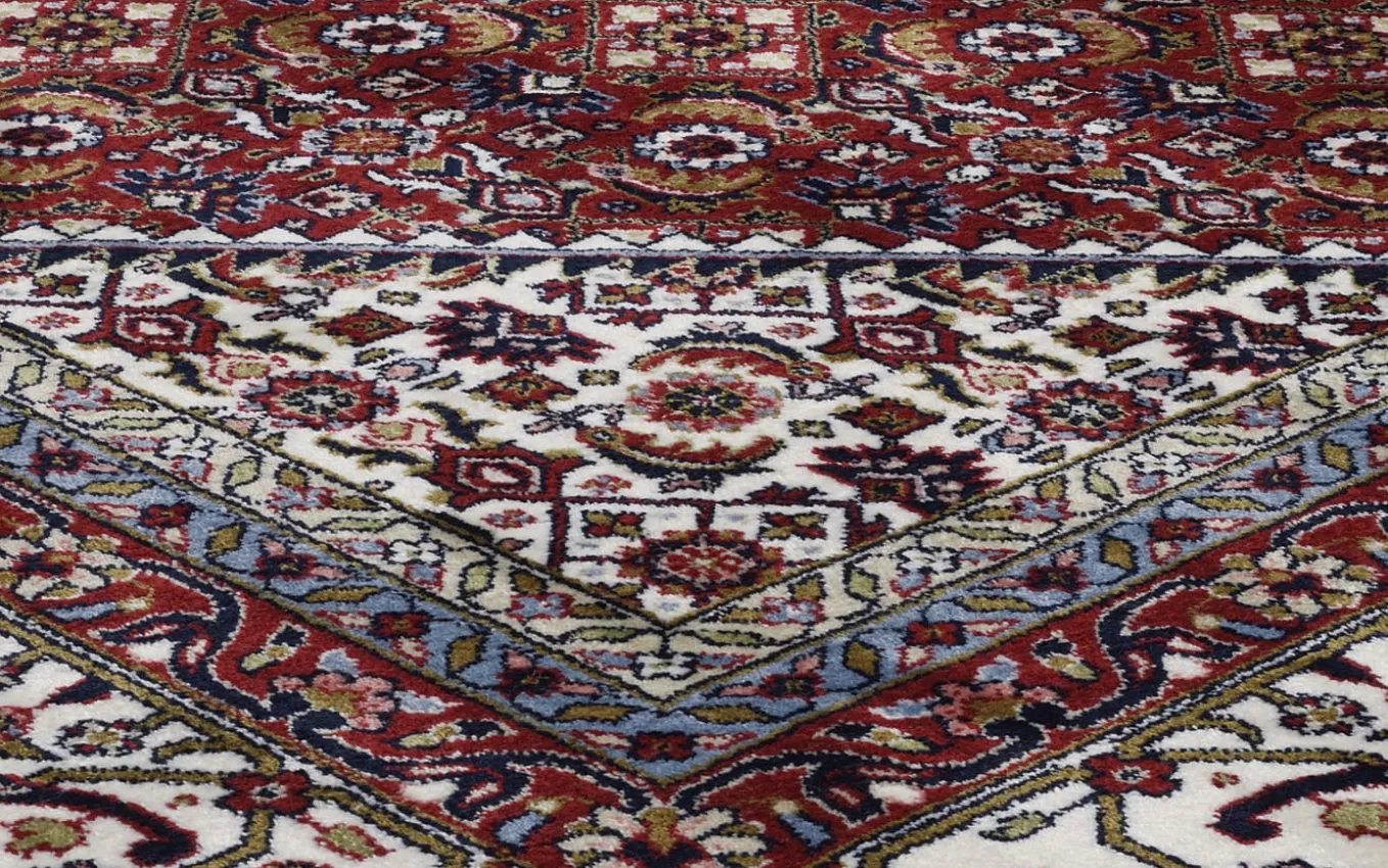 Teppich Seidenwind Bidjar, rot/blau, 200 x 290 cm