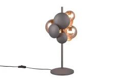 Tischleuchte Bubble, goldfarbig/weiß, 150 cm
