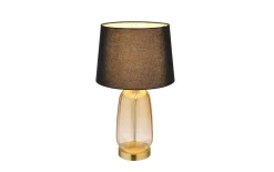 Tischleuchte Classy, amberfarbig/schwarz