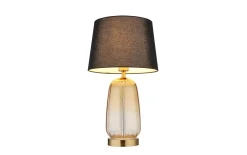 Tischleuchte Classy, amberfarbig/schwarz