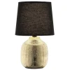 Tischleuchte Gina, goldfarbig/schwarz, 28,5 cm