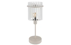 Tischleuchte Gorley, beige, 37,5 cm