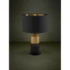 Tischleuchte Laurignano, schwarz/gold, 49 cm