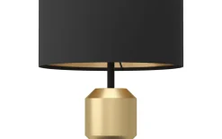 Tischleuchte Laurignano, schwarz/gold, 49 cm