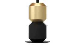 Tischleuchte Laurignano, schwarz/gold, 49 cm
