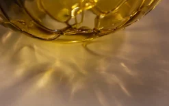 Tischleuchte Lune in amber, 40 cm
