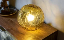 Tischleuchte Lune in amber, 25 cm