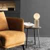 Tischleuchte Traventa, Travertin-Nachbildung