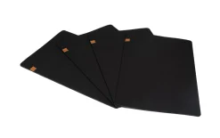 Tischset aus Filz in schwarz, 4-teilig