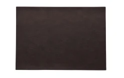 Tischset vegan Leder, black coffee, 46x33cm