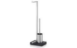 Toilettenbutler Menoto, Edelstahl, silber matt, 63,5 cm
