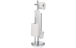 Toilettengarnitur Ken aus Metall in chrom glanz