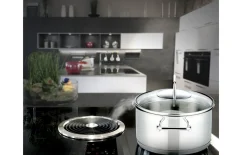 Topfset Smart Steam aus Edelstahl in silber, 5-teilig