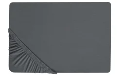 Topper Spannbetttuch, anthrazit, 180 x 200 x 8 cm