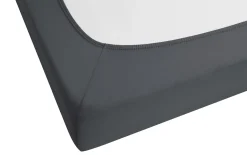 Topper Spannbetttuch, anthrazit, 180 x 200 x 8 cm