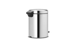 Treteimer Newicon, brilliant steel, 5 L