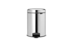 Treteimer Newicon, brilliant steel, 5 L