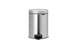 Treteimer Newicon, matt steel, 5 L