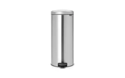 Treteimer Newicon, matt steel, 30L