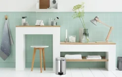 Treteimer Newicon, matt steel, 3 L
