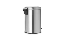 Treteimer Newicon, matt steel, 12 L