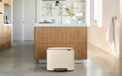 Tretmülleimer Bo, beige, 44 cm