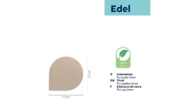 Untersetzer Edel, beige, 11 x 11 cm