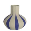 Vase, blau/warm weiß, 15 cm