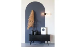 Vase Farma L aus Aluminium in schwarz, 31 cm