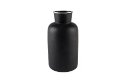 Vase Farma L aus Aluminium in schwarz, 31 cm