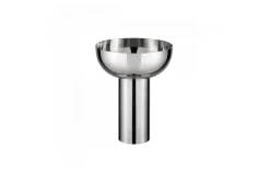 Vase Miyabi, Edelstahl beschichtet, silver polish silber