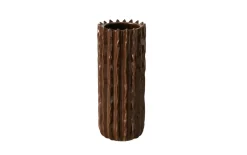 Vase Plisseo, braun