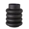 Vase Ribbo, glas schwarz, 20 cm