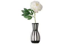 Vase Spector, schwarz/weiß gestreift, 26 cm